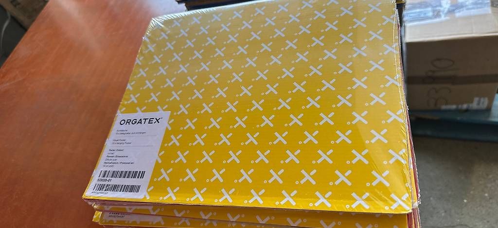 Buste & buste per spedizione: 10 Stk. neue Orgatex Sichttaschen, A4 quer, rot – Nuovo e nell'imballaggio originale da Necker venduto da liq24 3