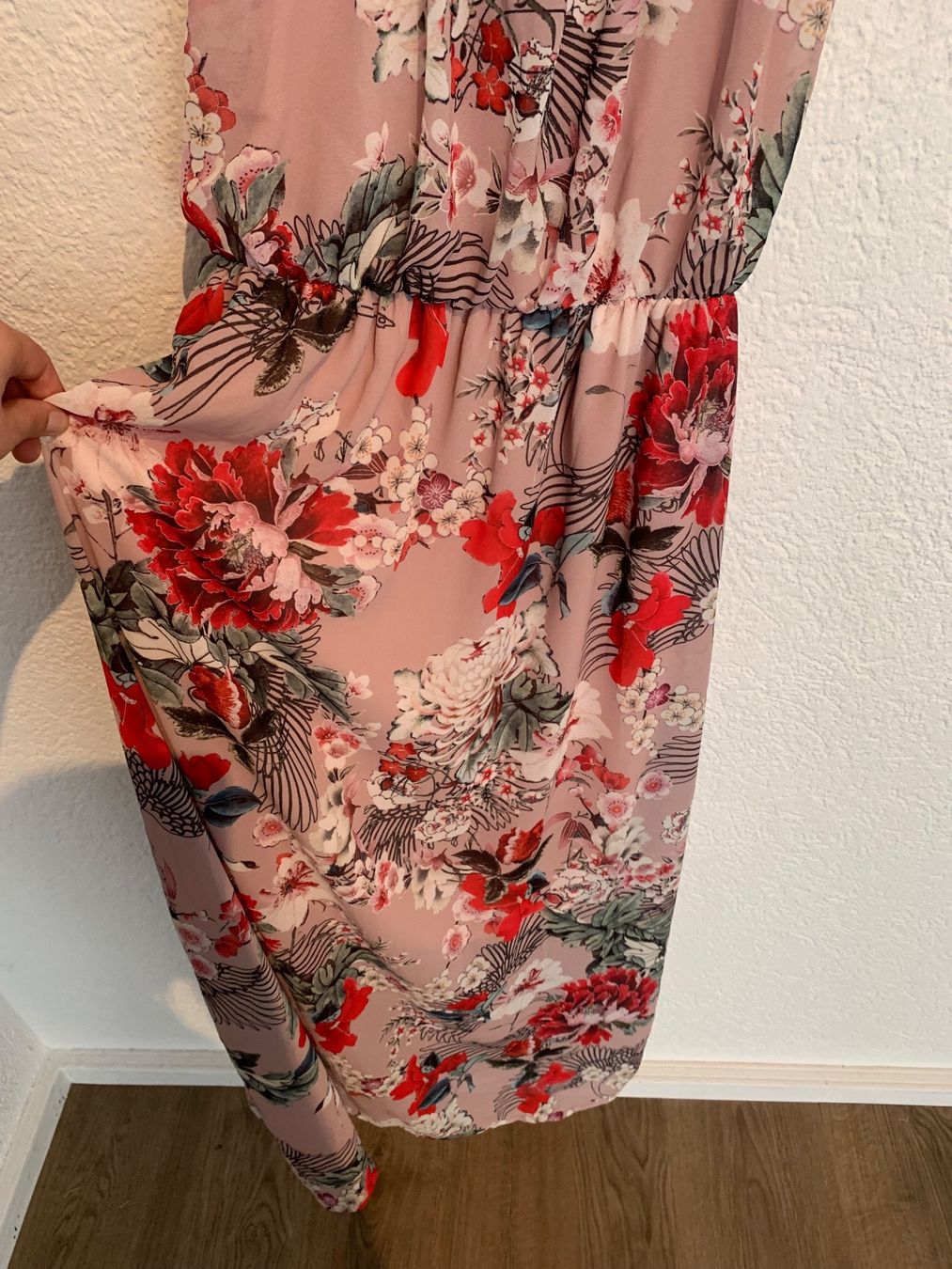 Vestiti: Maxikleid Blumen rosa Gr. M – Usato da Fislisbach venduto da KolibriSecondhand 2