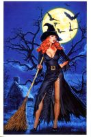 Postkarte "Pin-up. Halloween".