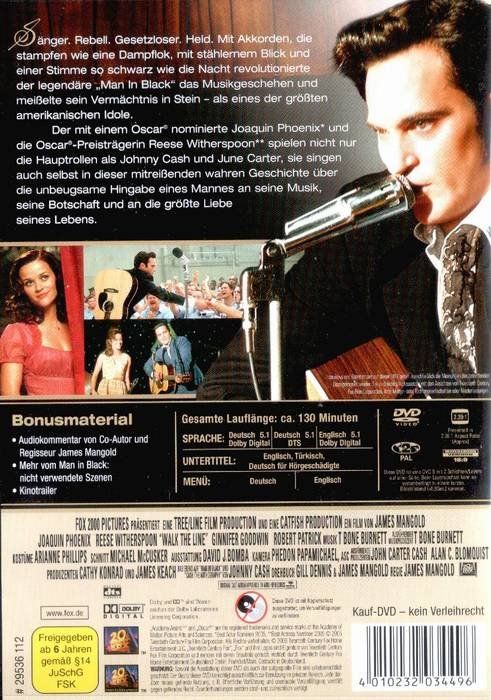 Tutti i DVDs: Walk The Line – Nuovo (secondo la descrizione) da Volketswil venduto da Fraese1 1