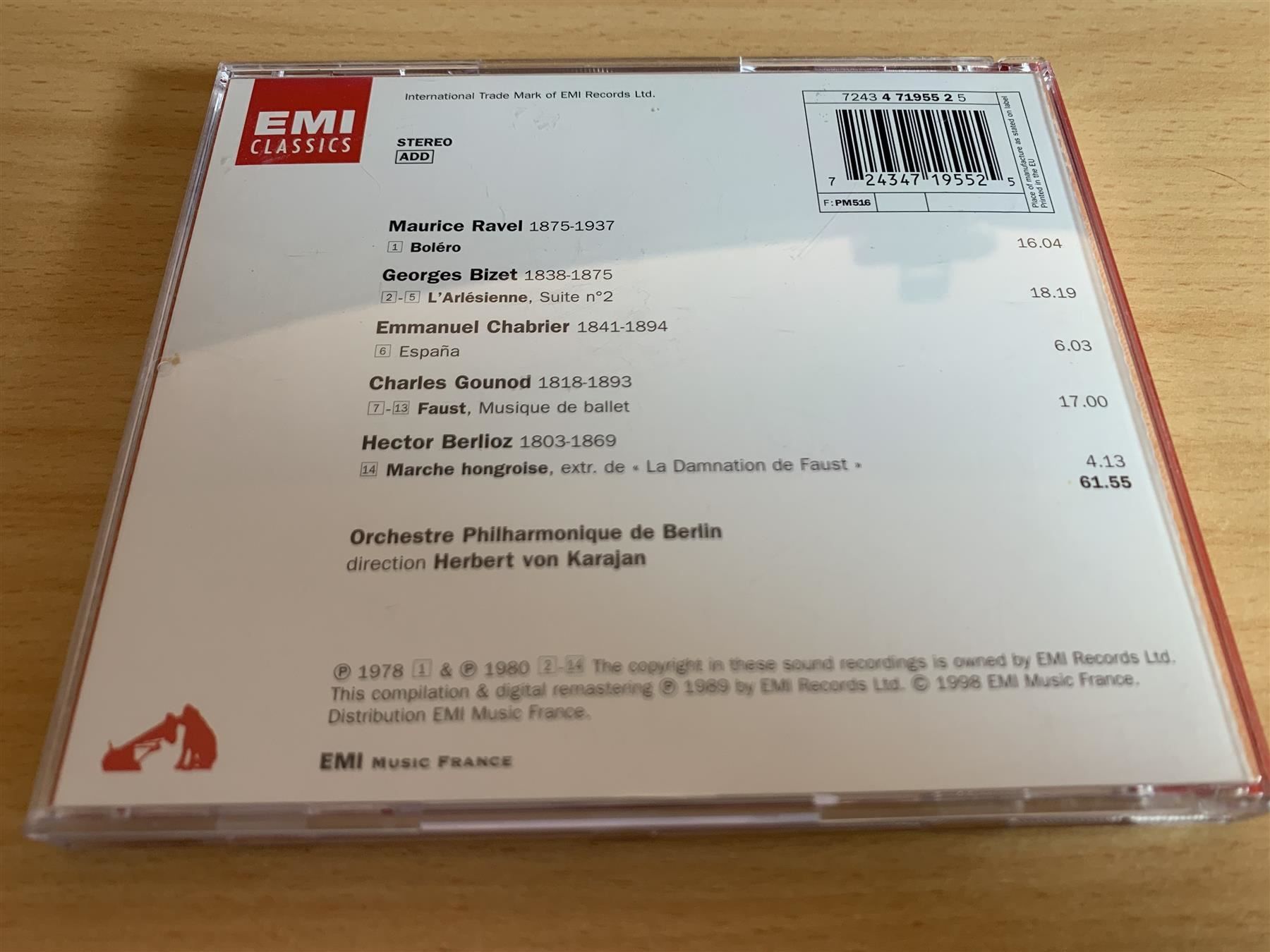 CD: Karajan à Paris - Herbert von Karajan – Usato da Rikon im Tösstal venduto da Alpenmutz 1