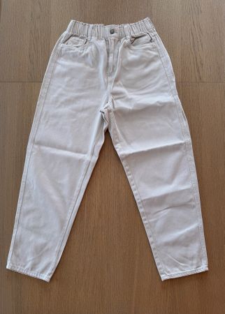 Jeans beige H&M taille haute élastique - taille 38 - neuf