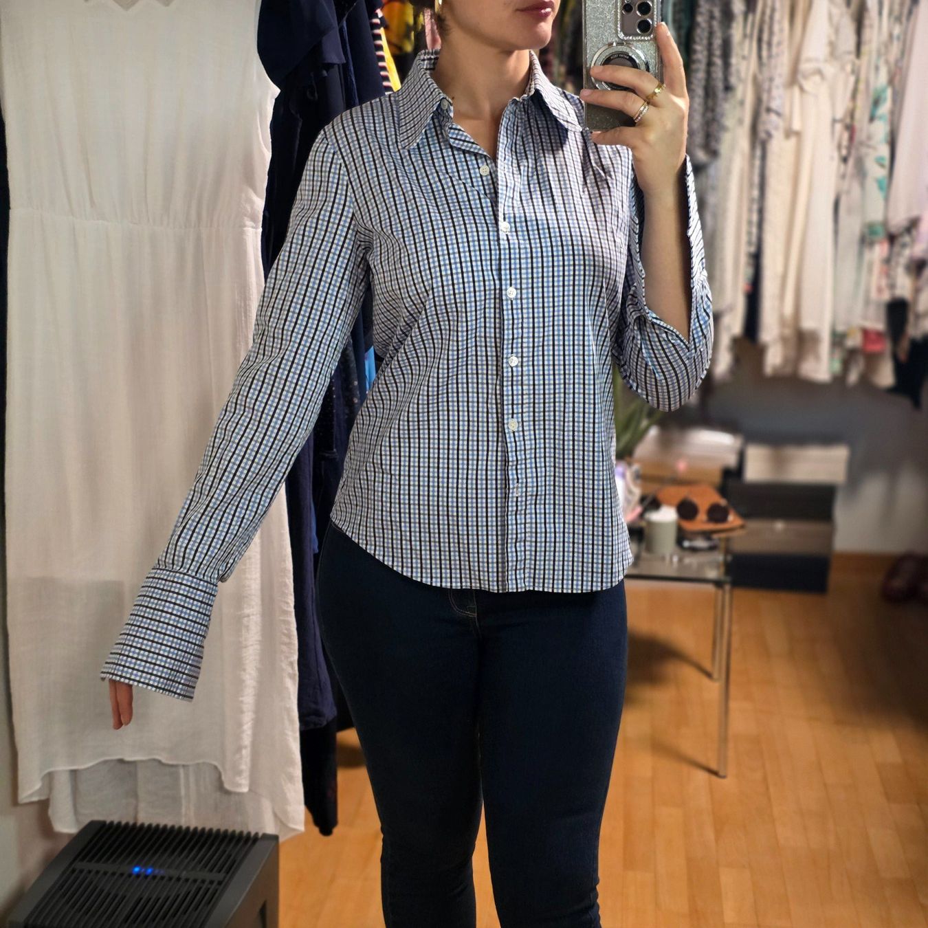 Michael Kors Camicette: Michael Kors karierte Bluse – zeitlos & elegant – Usato da Wald ZH venduto da CapLux
