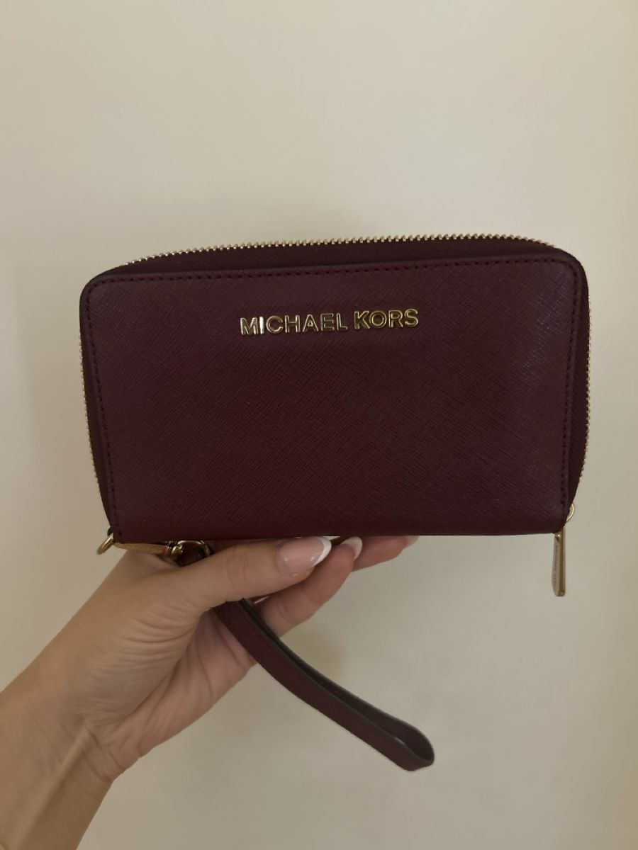 Michael Kors Portefeuilles: Michael Kors Wallet Burgundy 20cm – Neuf (Voir description) à Muttenz par nadciv