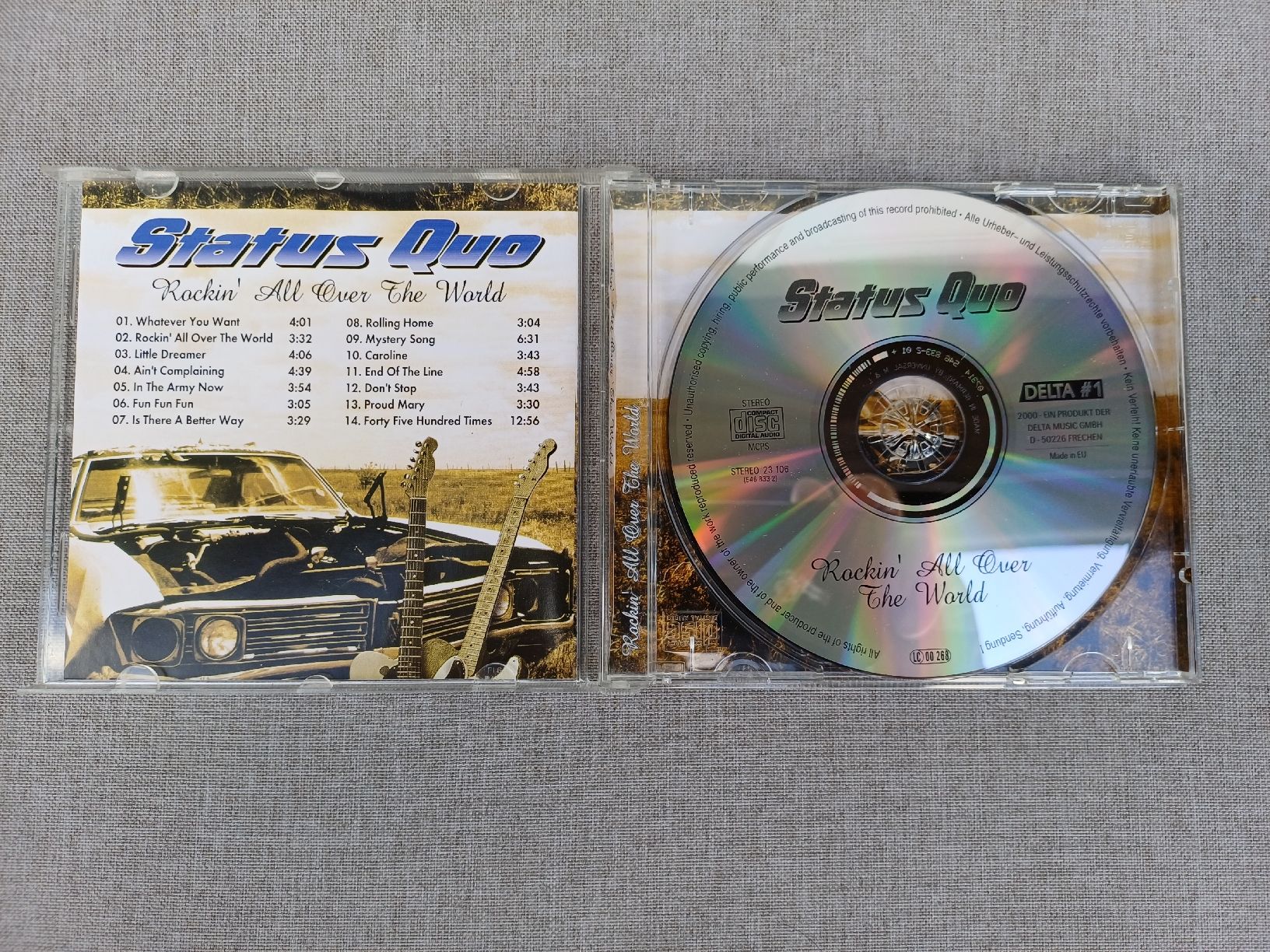 CD: Status Quo "Rockin' all over the World" CD – Usato da Begnins venduto da Drastic-Sound 2