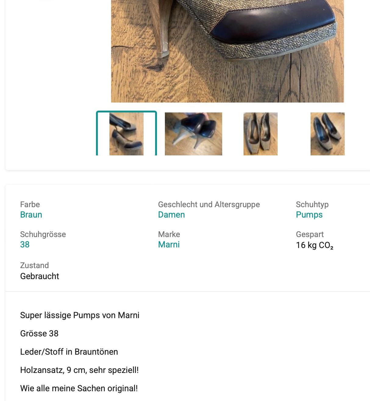 Marni Scarpe da donna: MARNI Plateaupumps Gr. 37/38 – Usato da Zürich venduto da missmodernage 9