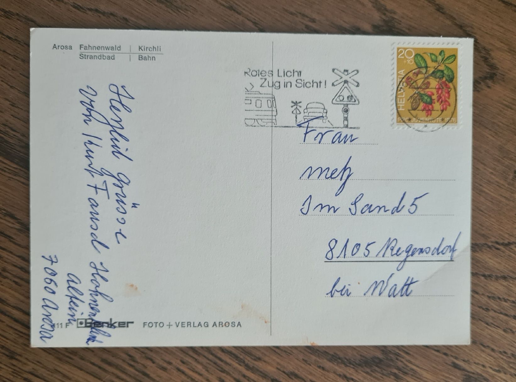 Cartoline postali: Arosa mit Bahn 1979 – Usato da Ebikon venduto da Donar50 2