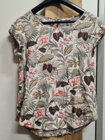 Leichte Damen Kurzarm Blusentop, 38, ONLY