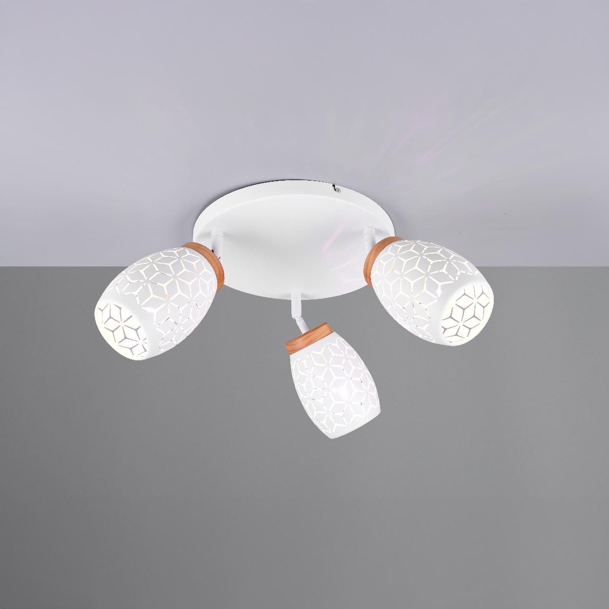 Kronleuchter & Deckenlampen: Deckenleuchte, Weiss, Muster, 58 cm Ø – Neu (gemäss Beschreibung) aus Kreuzlingen von Smart-Light