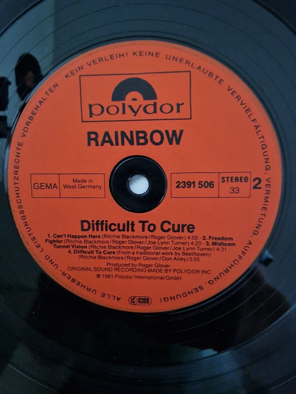 Schallplatten: Rainbow - Difficult to Cure – Gebraucht aus Pfaffnau von gunport 4