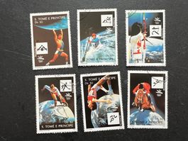 S. Tome E. Principe 1992 Olympia Satz   gestempelt  (E247)