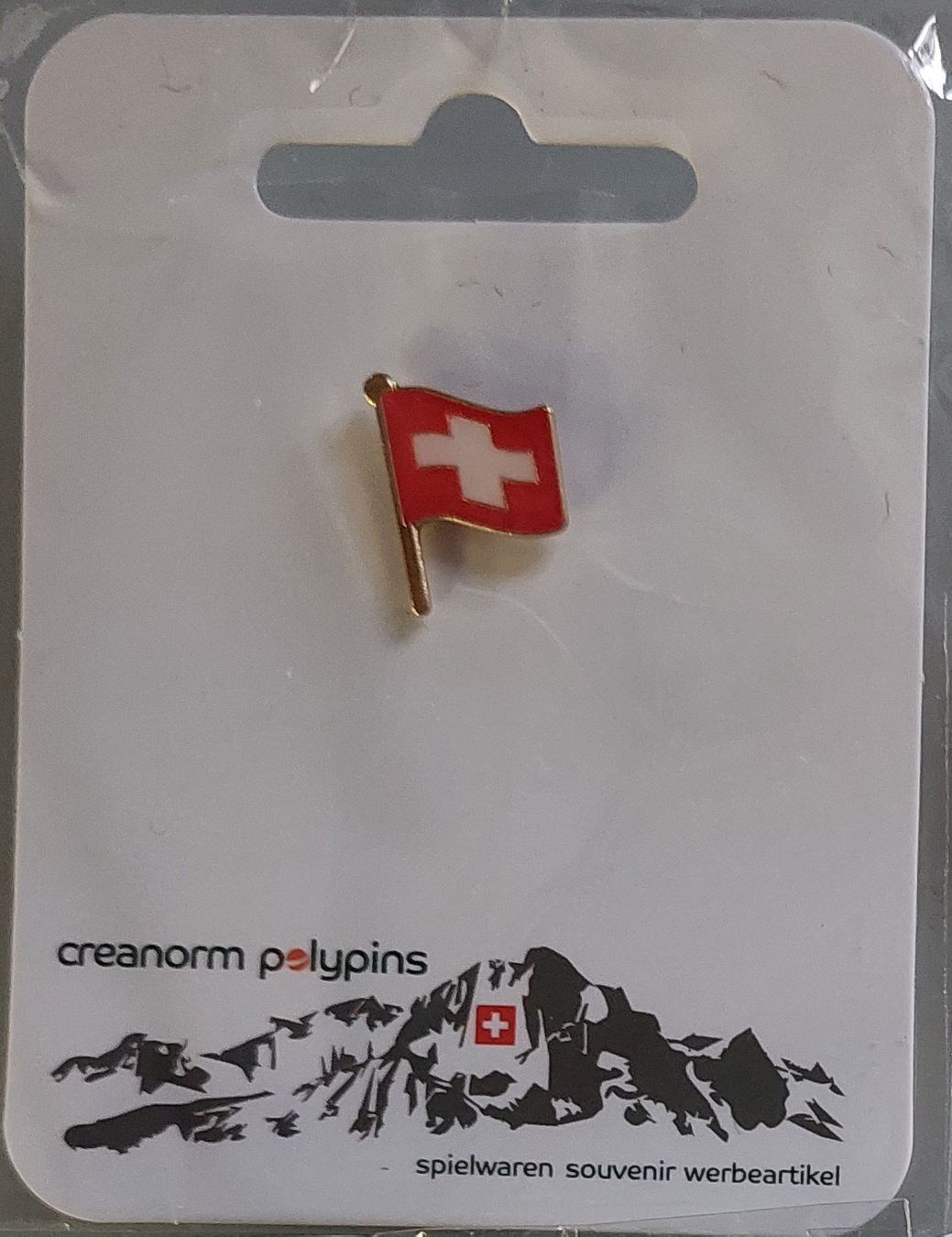 Placchette & Badge: Schweizer Fahne Pin – Nuovo e nell'imballaggio originale da Ebikon venduto da Mercata56