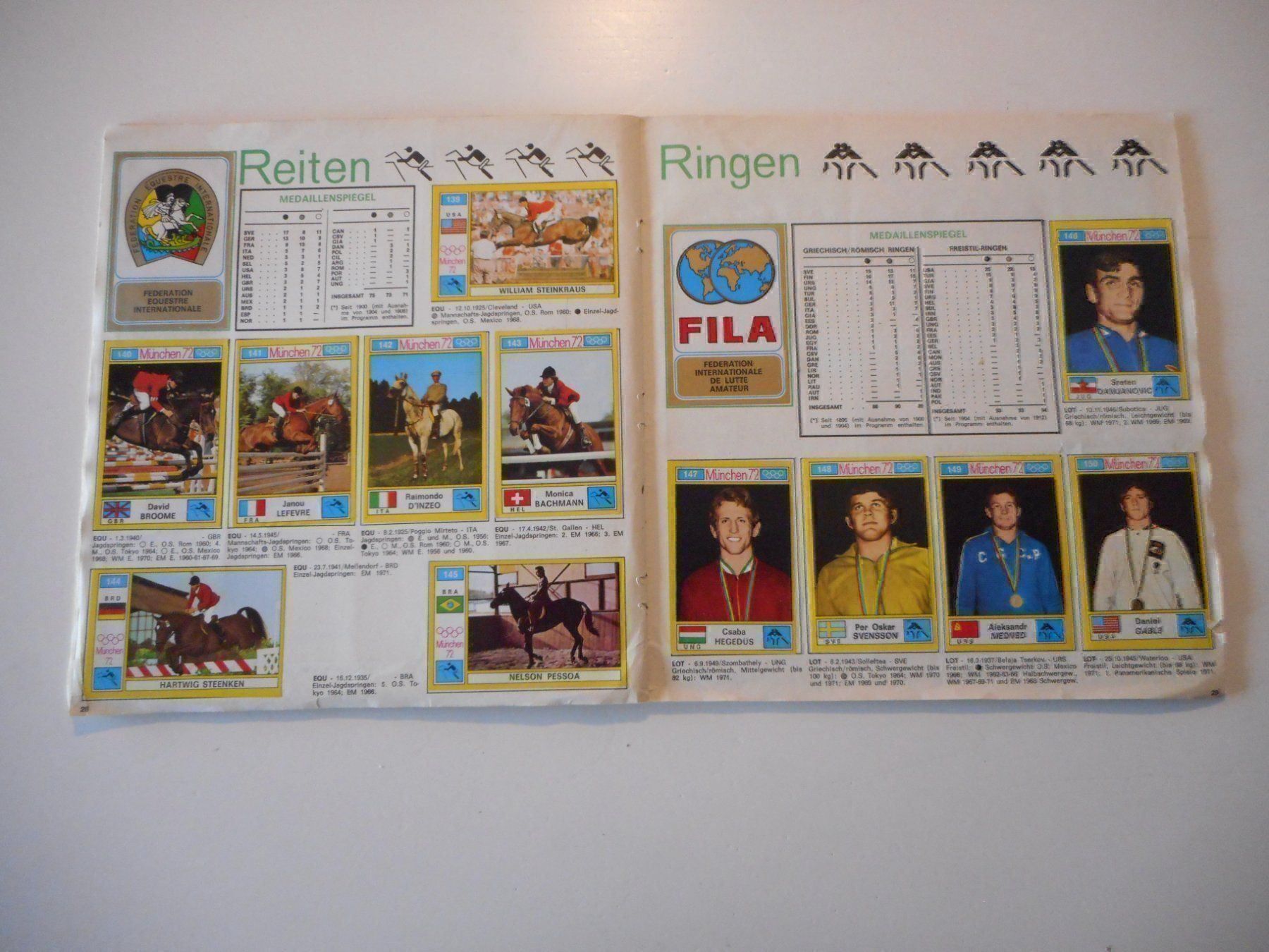 Panini Sammelbilder & Trading cards: Panini Album Olympiade München 1972/72 – Gebraucht aus Cham von Paniniworld 8