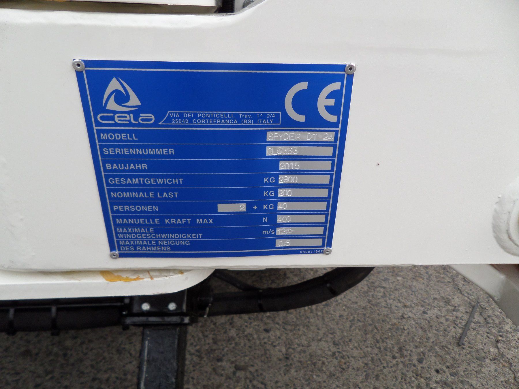 Hebebühne & Wagenheber: Arbeitsbühne Spyder Cela DT 24 – Gebraucht aus Amriswil von  6