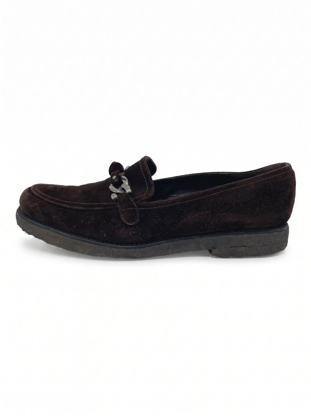 Stuart Weitzman Scarpe da donna: Stuart Weitzman Suede Loafer EU 39 Braun – Usato da Zürich venduto da shoe_shop
