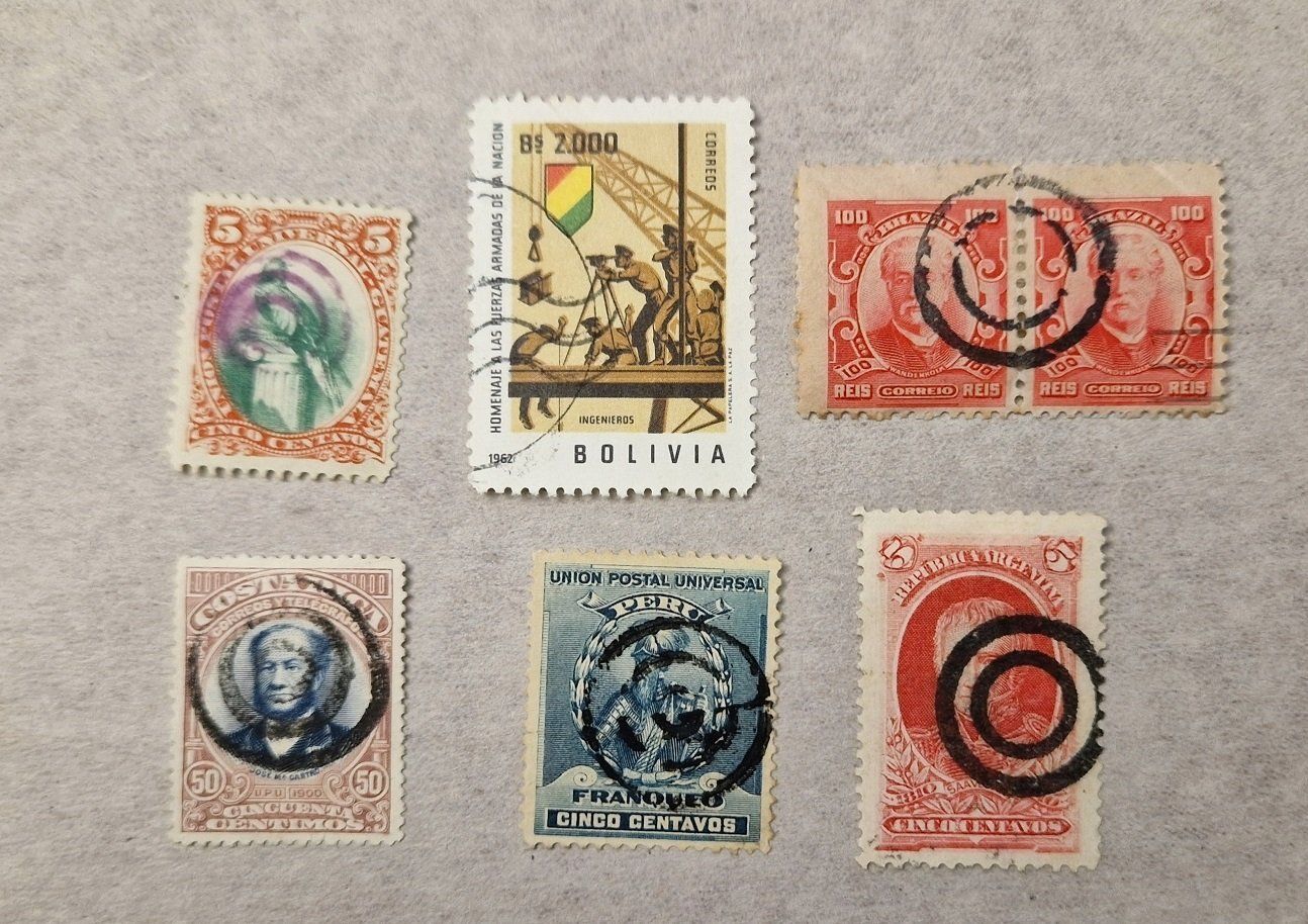 Tutti i francobolli: Briefmarken Südamerika mit Sonderstempelung – Usato da Oberglatt ZH venduto da Pacos2000
