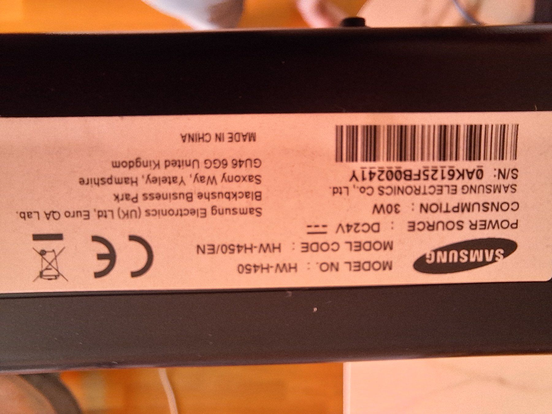 Samsung Home Cinema: Barre de son Samsung HW-H450/EN avec caisson de basses – Usato da Lausanne venduto da ste_f5hr 2