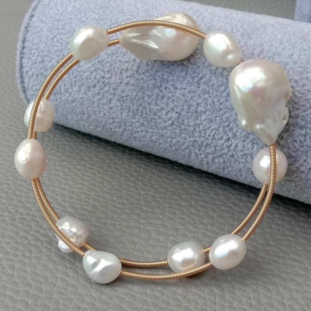 Bracciali & Braccialetti: Wunderschön Perlen Armband Echt Armspange Bracelet Perle – Nuovo (secondo la descrizione) da Prilly venduto da ilyria73 5