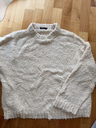 Pullover Gina Tricot strukturiert, Gr. M - off white