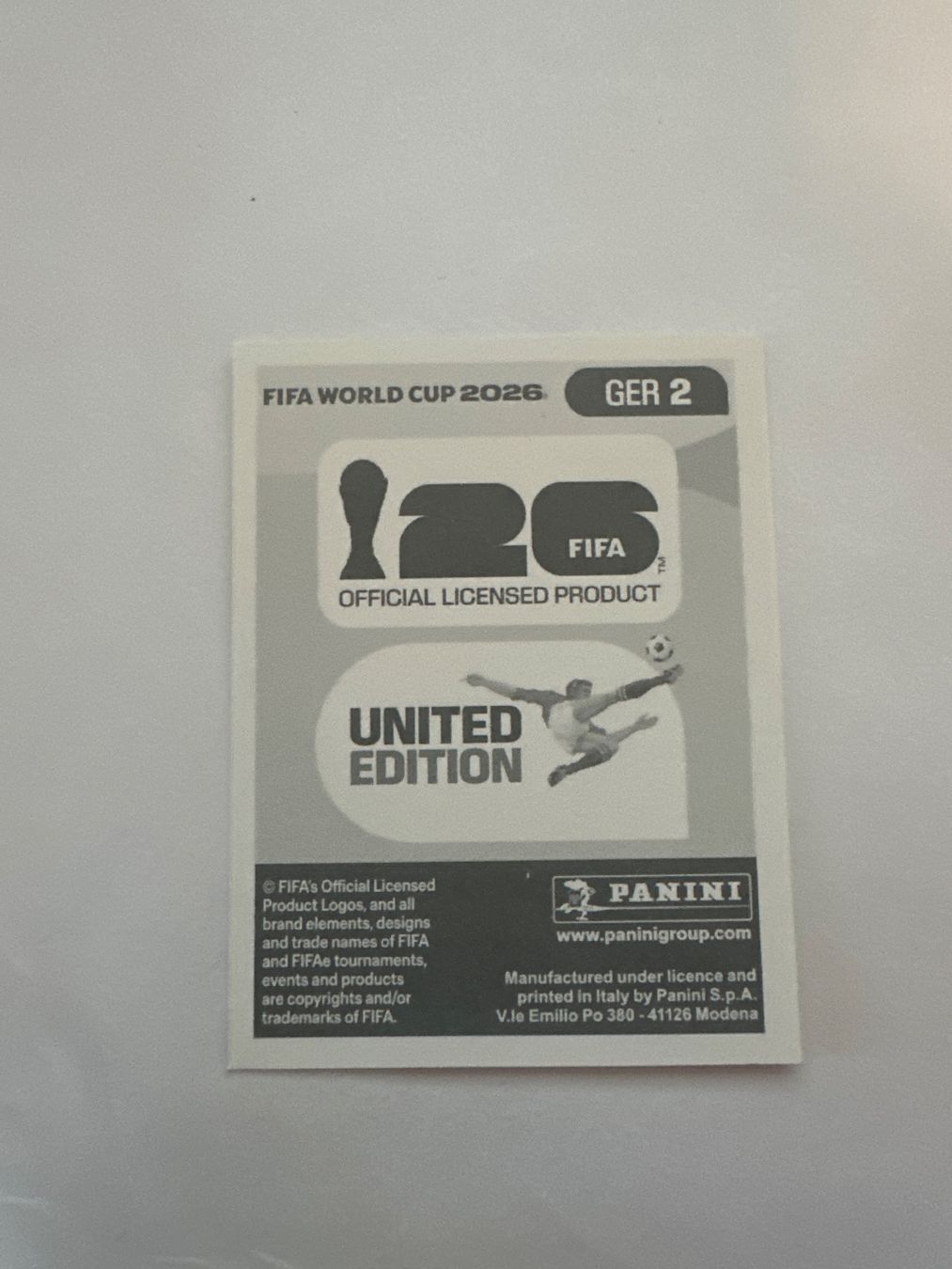 Panini Carte collezionabili: Panini FIFA WM 2026 Sticker - GER 2 – Usato da Sulz AG venduto da DealWerk 1