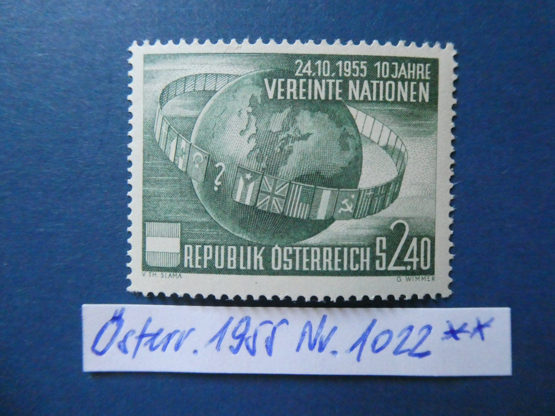 Tutti i francobolli: Österreich 1955 Nr. 1022 postfrisch ** – Usato da Lausen venduto da Herbamare01