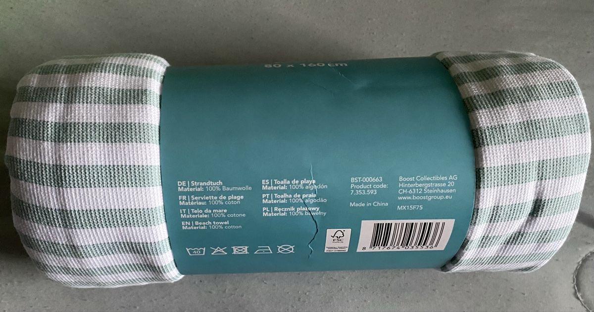Teli da bagno: Badetuch 80 x 160 cm gestreift neu – Nuovo e nell'imballaggio originale da Allschwil venduto da Deal_Tiger99 1