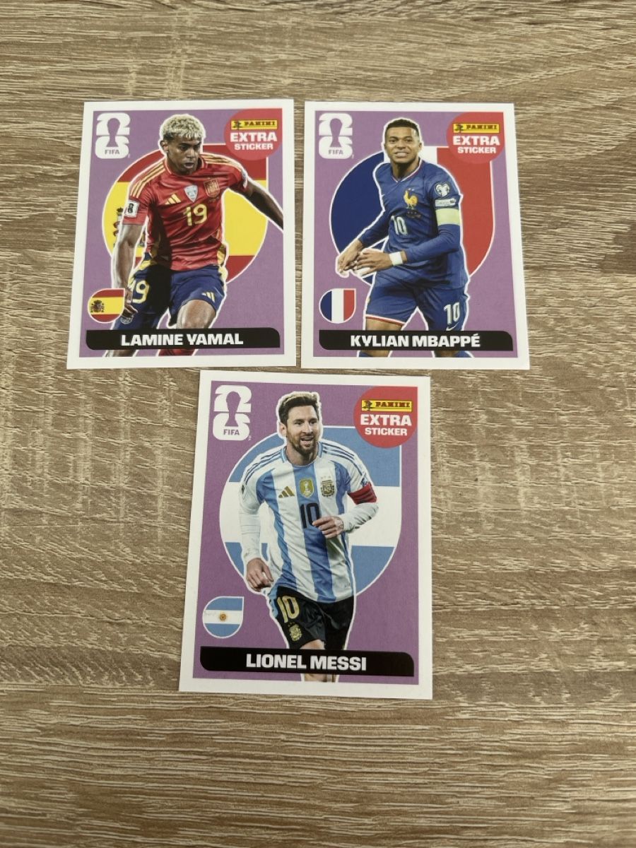 Panini Carte collezionabili: YAMAL MBAPPE MESSI panini extra stickers  – Usato da Daillon venduto da Camus82