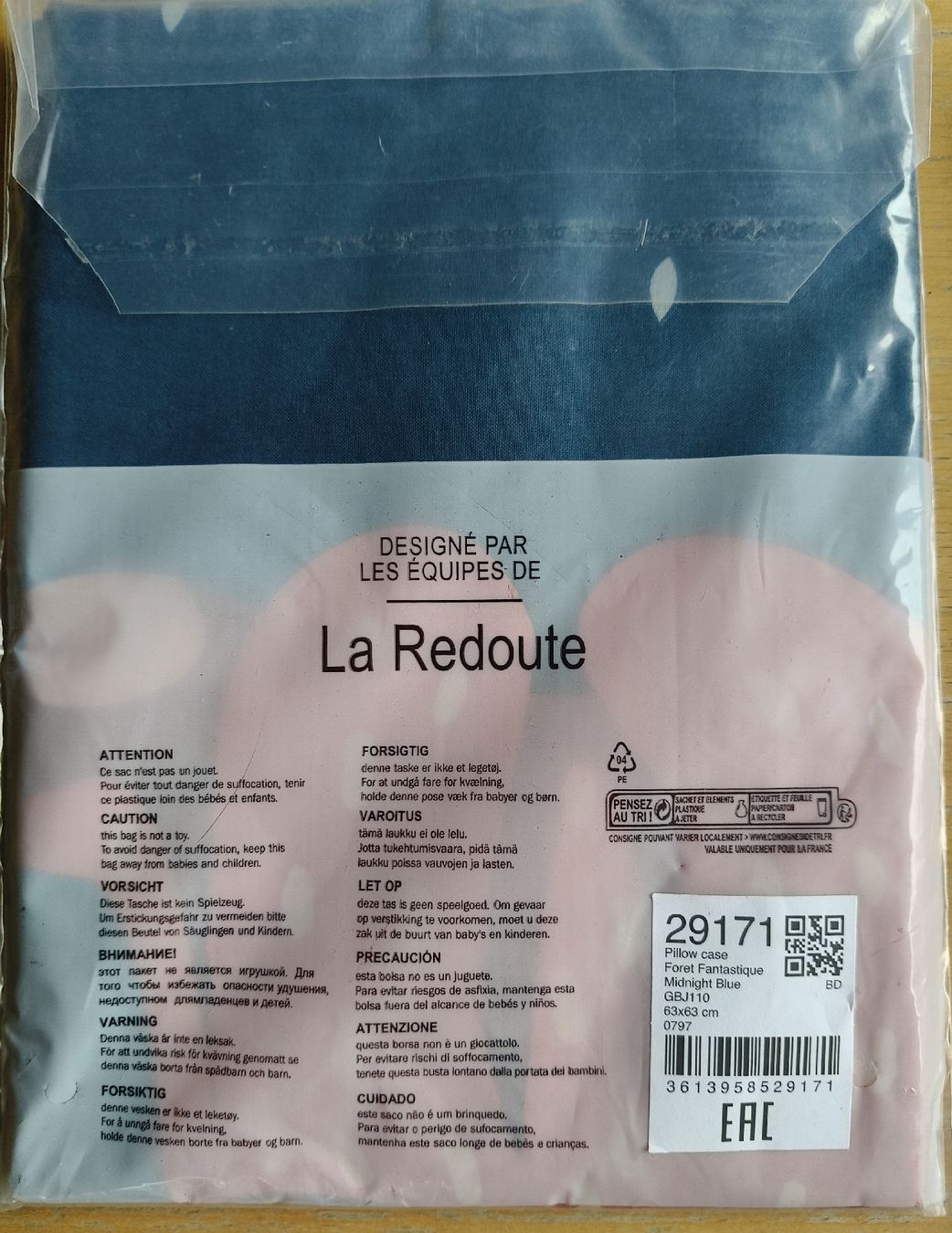 La Redoute Biancheria da letto: Housse d'oreiller et drap.LA REDOUTE  – Nuovo e nell'imballaggio originale da Prêles venduto da Edirick13 1