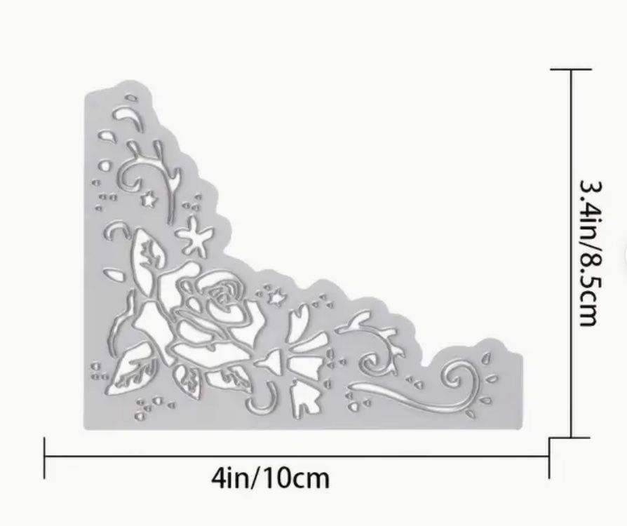 Sciablone: Rosen Ornamente- Stanzschablonen – Nuovo e nell'imballaggio originale da Frenkendorf venduto da jazzplatten 1