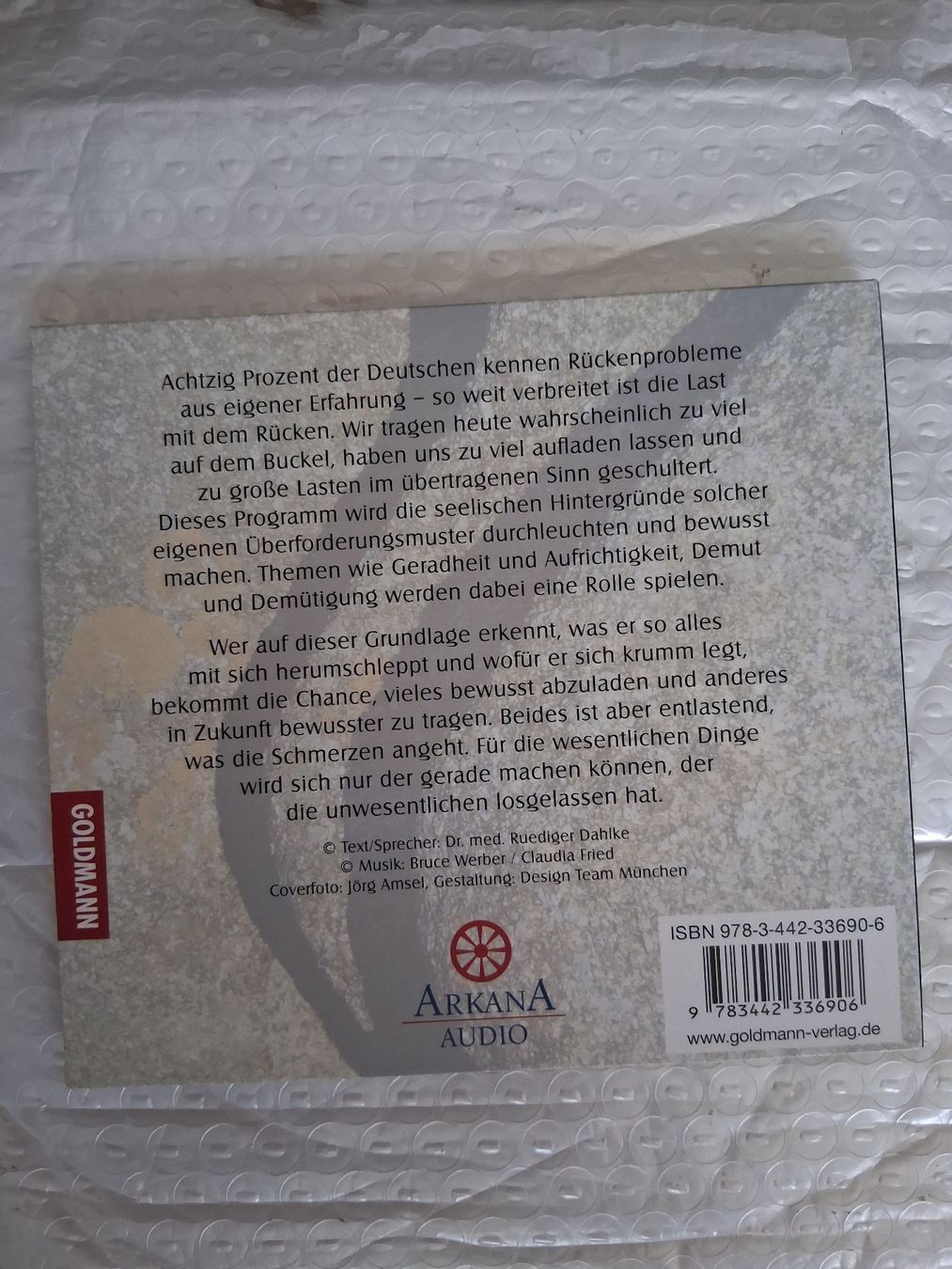 CDs: Ruediger Dahlke / Rückemprobleme CD - Selbstheilungsprogramm – Gebraucht aus Löhningen von Fourbi18 1