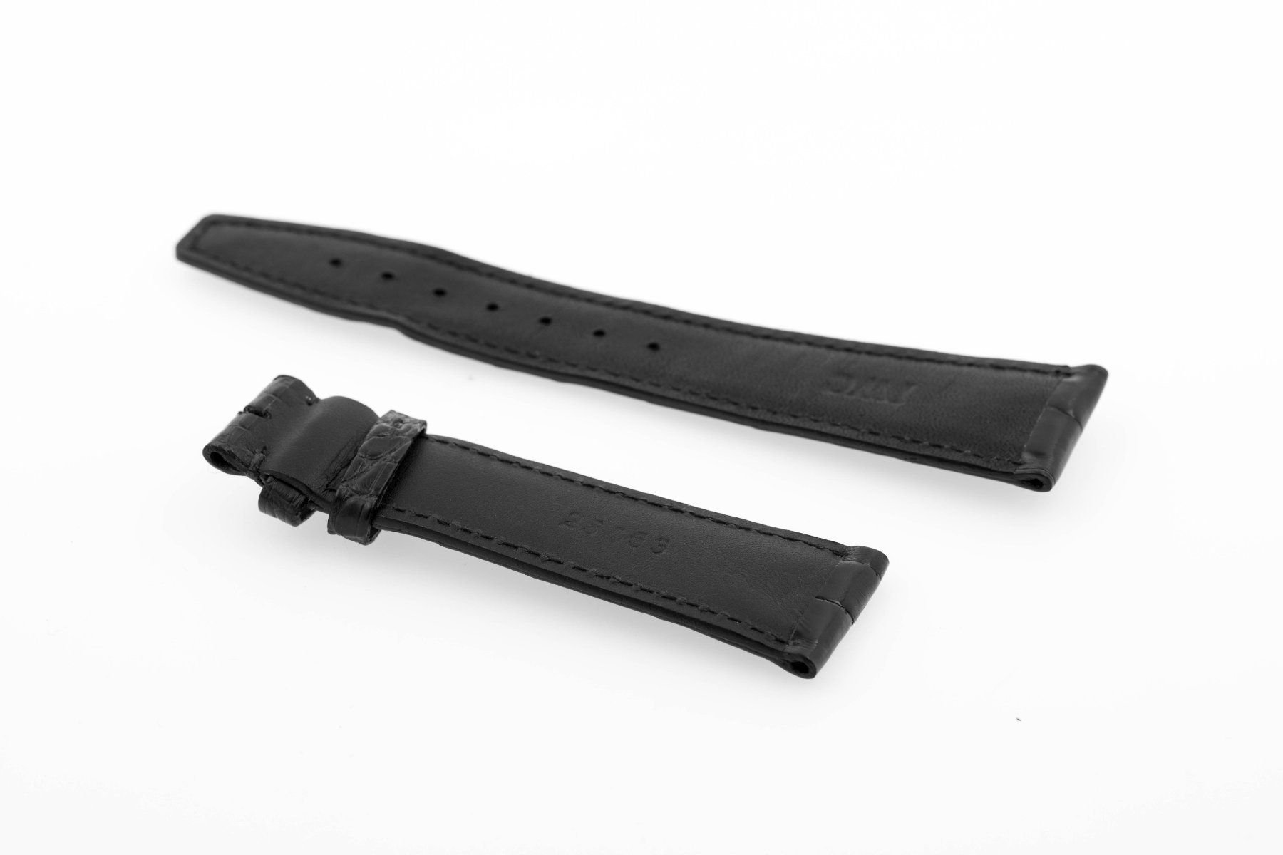 IWC Bracelets: IWC black leather strap 22mm NEW – Neuf (Voir description) à Epalinges par bracelet123 1