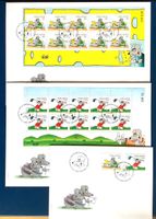 2005 -FDC Schweiz Kleinbogen Satz Uli Stein + FDC