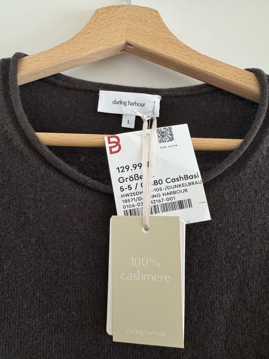 Pulls & Sweat-shirts: Darling Harbour Kaschmir Pullover, Grösse L, Dunkelbraun – Neuf avec emballage d'origine à Zürich par mio_ 1