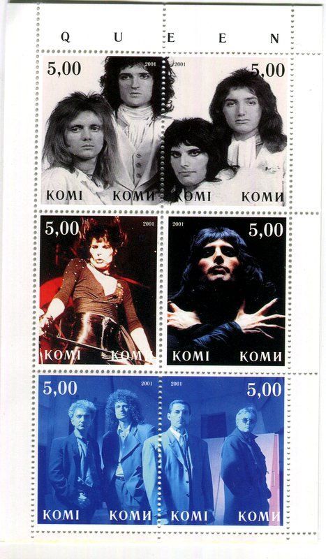 Tutti i francobolli: Block "Queen". Republik Komi – Nuovo e nell'imballaggio originale da Basel venduto da Butsch5