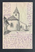 AK Eglise de Grandson Kunstkarte Metzler