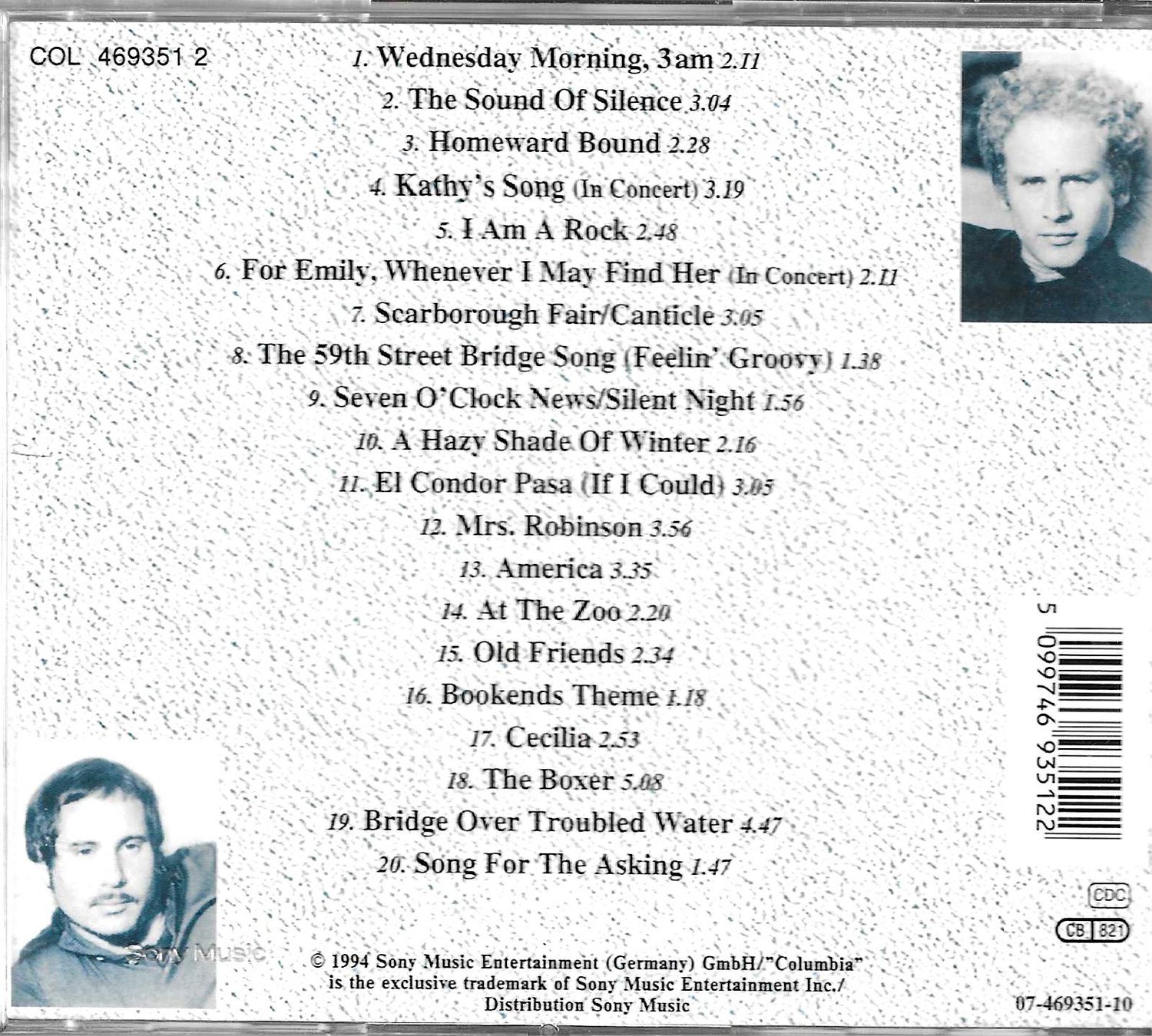 CD: Simon & Garfunkel 2 CD's - The Definitive Simon & Garfunkel – Usato da Savagnier venduto da Ne2065 1