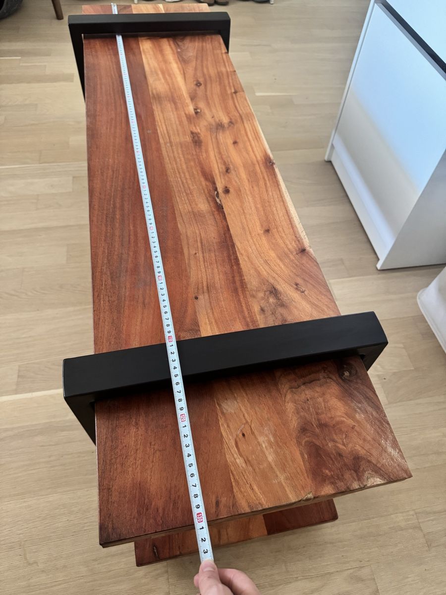 TV Möbel: Acacia wood TV table / console – Gebraucht aus Dübendorf von ClaraS. 6