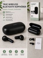 🎧 True Wireless Bluetooth 5.1 Kopfhörer – Schwarz 🎧 NEU