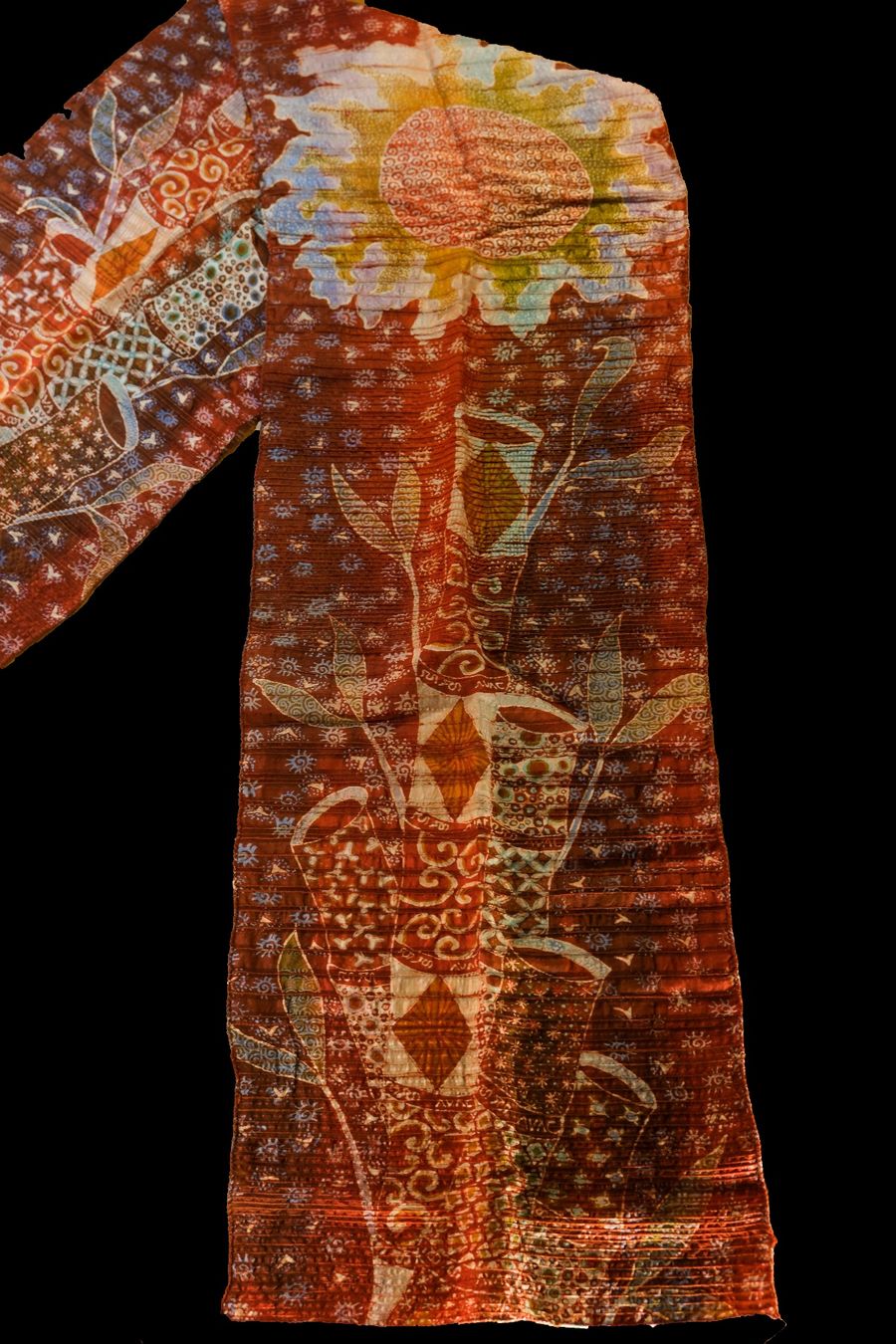Tessuti:  Batik Tulis auf strukturierter Seide – Nuovo (secondo la descrizione) da Romanshorn venduto da ras_b6lp