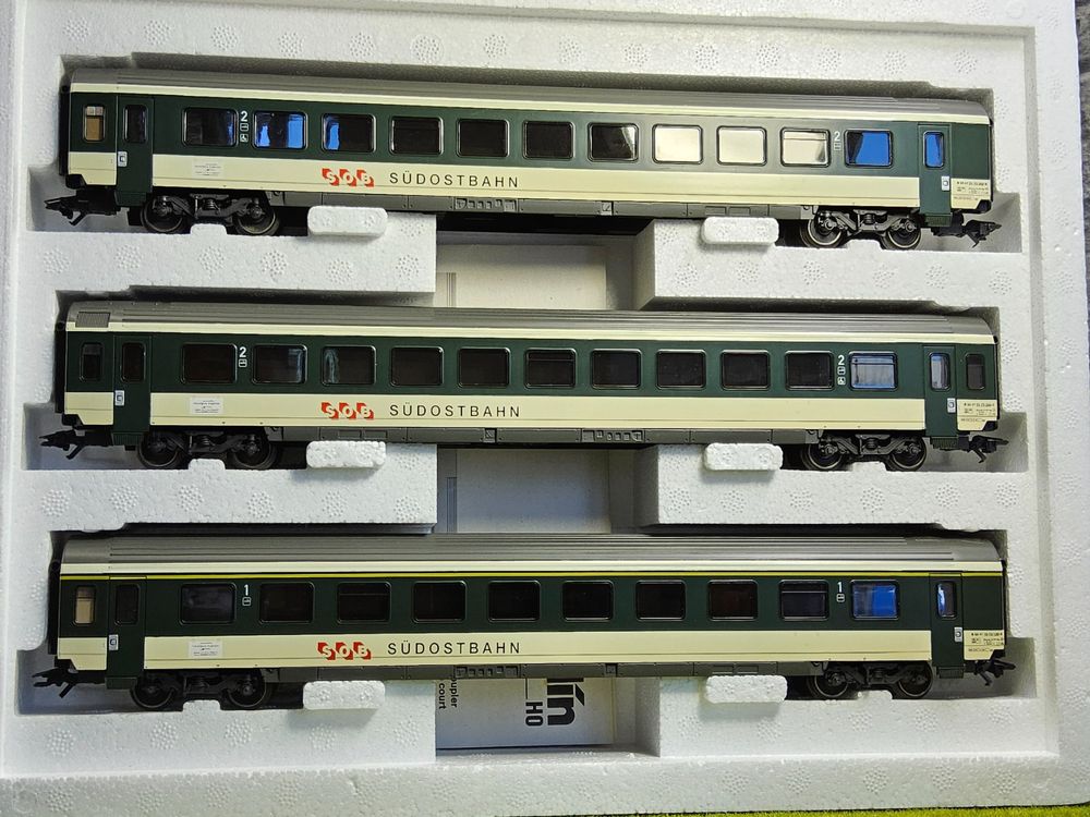 Märklin Trains électriques: Märklin 42161 __ SOB Schnellzug Wagenset _ Südostbahn _ H0 – D'occasion à Rüti ZH par ModellArt 6