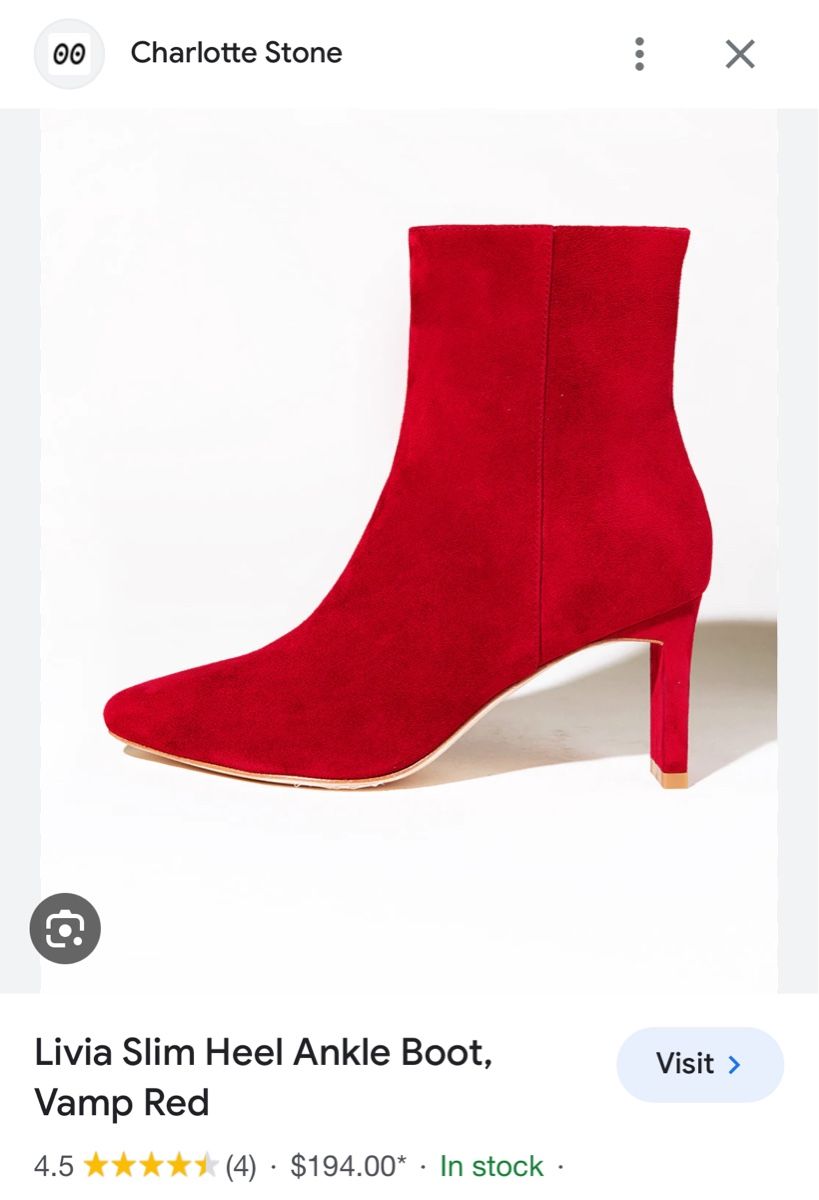 Scarpe da donna: Red ankle boots Charlotte Stone size 38 – Nuovo (secondo la descrizione) da Genève venduto da jud_xrl8 6