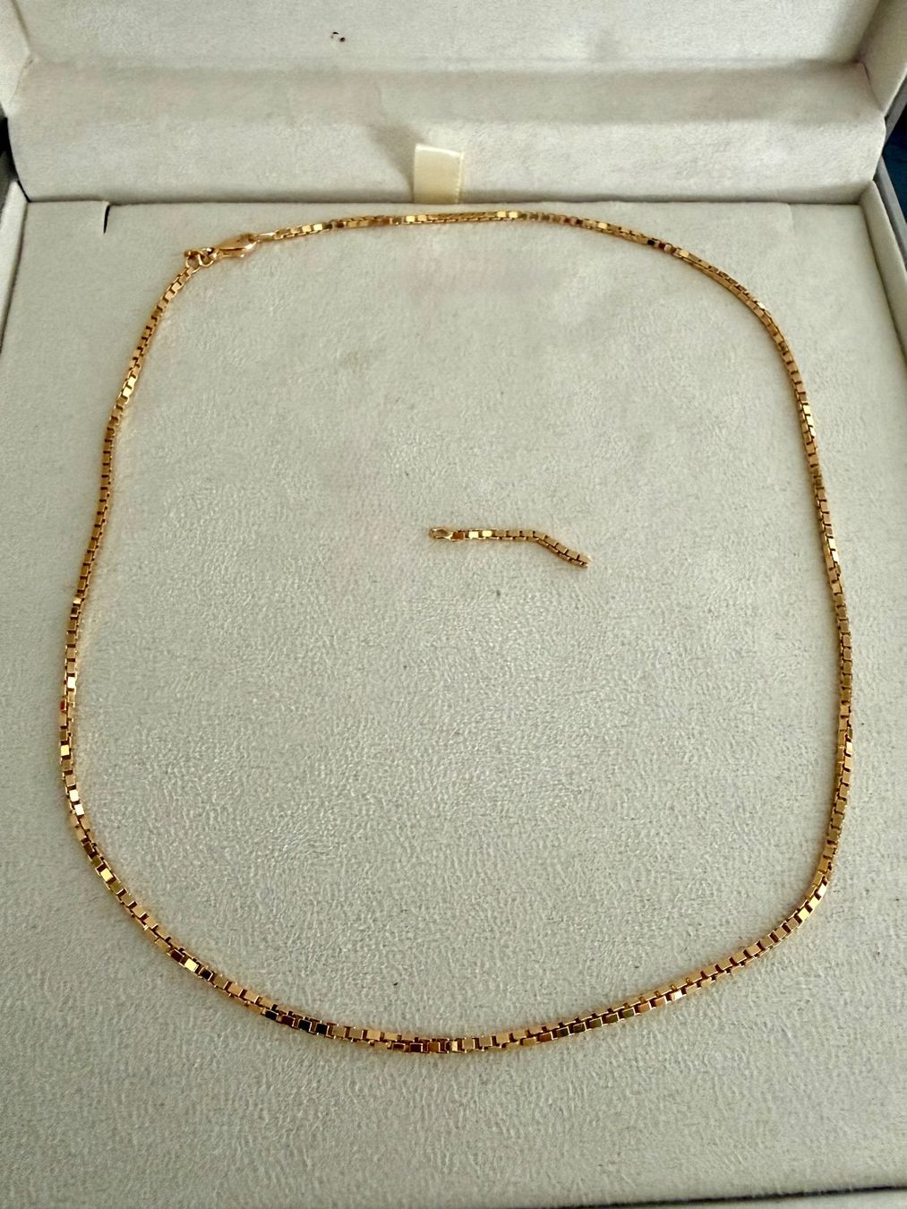 Catenine: NEU Venezianerkette Diamantiert – Nuovo e nell'imballaggio originale da Münsingen venduto da Goldvreneli1897