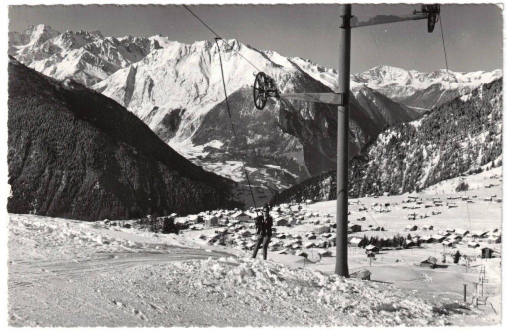 Cartoline postali: Verbier mit Skilift – Usato da Binningen venduto da Mountainrider