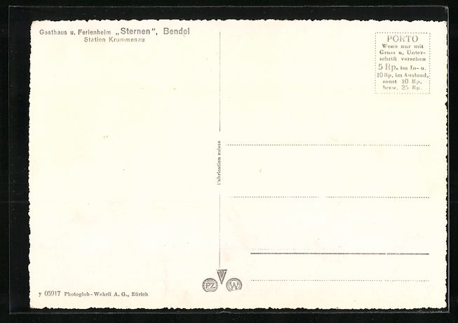 Cartoline postali: Bendel, Gasthaus u. Ferienheim Sternen – Usato da Berlin venduto da bartko-reher 1