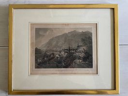 Stahlstich "Chur" (um 1860)