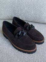 GABOR Leder Schuhe Loafer Gr 37 braun Neuwertig