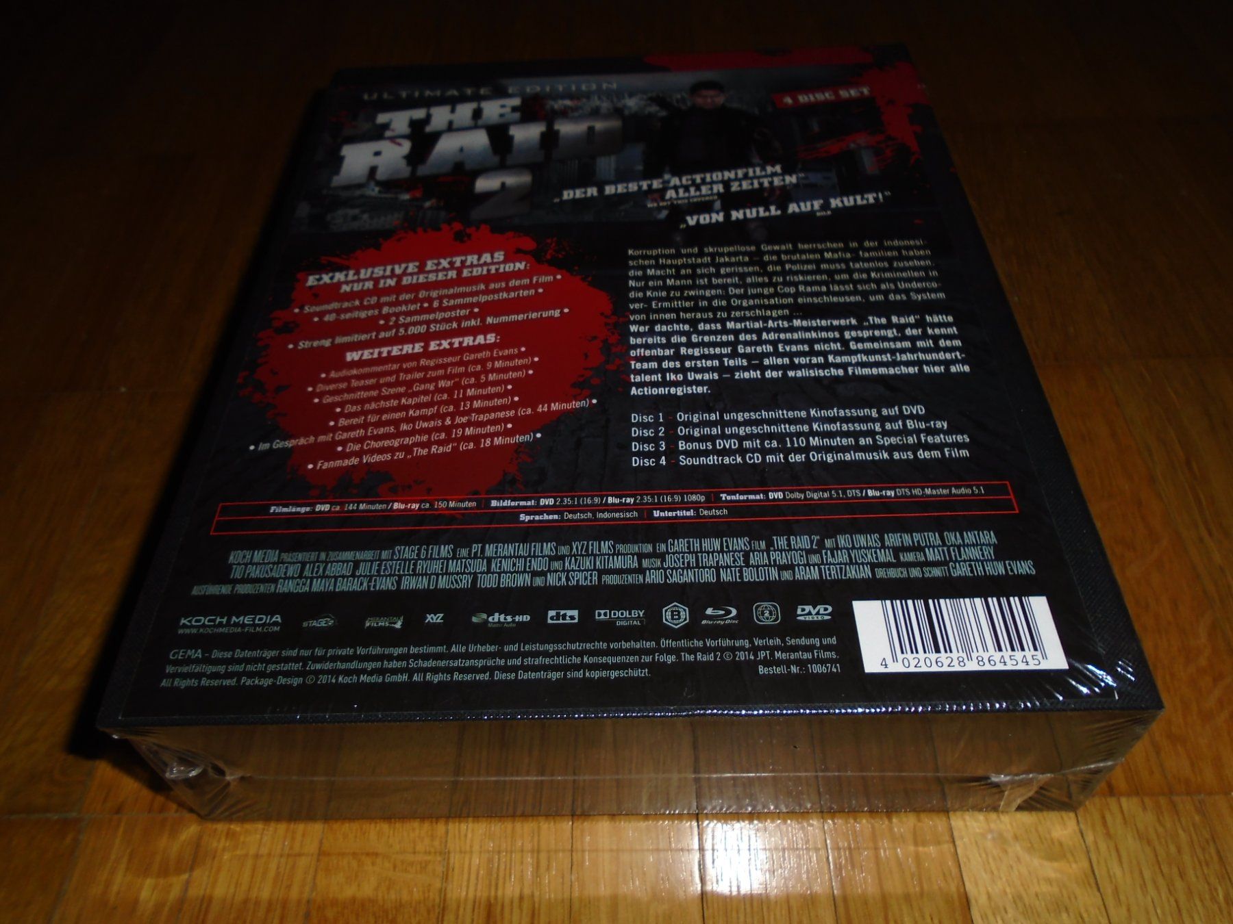 Tutti i DVDs: The Raid 2 - Ultimate Edition - 4 Disc - UNCUT – Nuovo e nell'imballaggio originale da Basel venduto da havsok 1