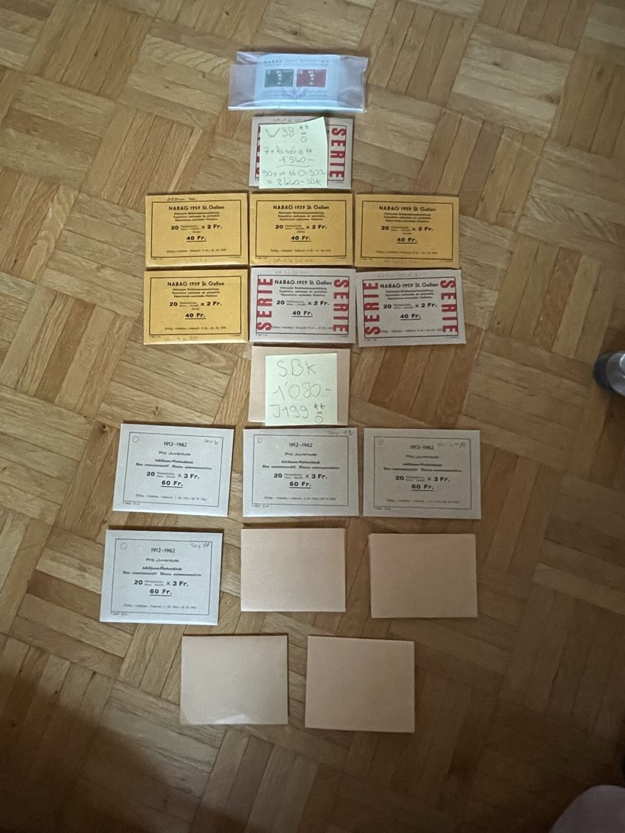 Alle Briefmarken: blocks SBK 3’500.- – Gebraucht aus peseux von laurencephil