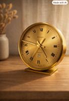 Kienzle Messing-Tischuhr - Deutscher Vintage Klassiker