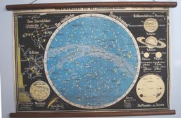 Sternenkarte Himmel Nord Milchstrasse Planeten  NACHDRUCK